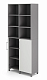 Шкаф распашной HR/3/3 КОБОР 90/40/M aluminum/premium