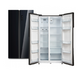 Шкаф холодильный комбинированный SBS 587 BG (черное стекло) БИРЮСА