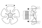 Крыльчатка вентилятора всасывающая для льдогенератора BREMA (20095)