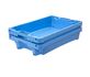 Ящик сплошной 600х400х125 мм, объем л, Filet box 7-10 blue, синий ТАРА