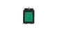 Двухполюсный кнопочный переключатель зеленый (301137)