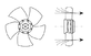 Вентилятор электродвигателя R09R-2525P-2M-3510 (3340153)