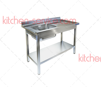 Стол приставной к посудомоечной машине СПМ-523/907Л (правый край) ТЕХНО-ТТ