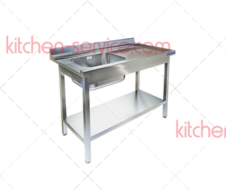 Стол приставной к посудомоечной машине СПМ-522/907П (правый край) ТЕХНО-ТТ