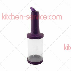 Емкость для сока 1 л с лейкой фиолетовая, пластик THE BARS (PM01P)