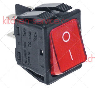 Красный 2-полюсный выключатель для VEMA (XR SP 15)