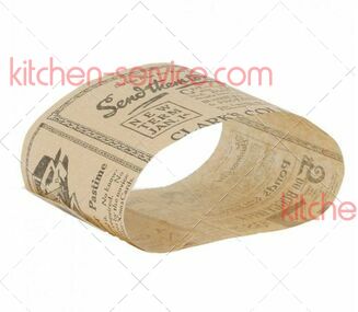 Полоска обёрточная для сэндвича-ролла Газета 7x26 см жиростойкая бумага GARCIA DE POU (222.52)