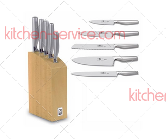 Набор ножей Platina с подставкой (5 предметов) 45100.PT07000.005 ICEL