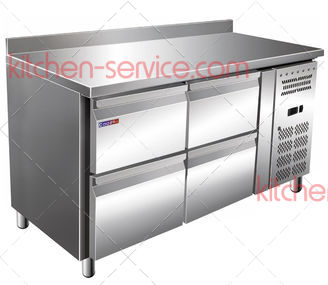 Стол холодильный GN2240TN (бортик 4 ящика) COOLEQ