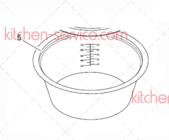 Чаша внутренняя для рисоварки HKN-SDR42 HURAKAN