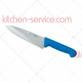 Нож поварской 20 см волнистое лезвие PRO-Line синяя ручка P.L. PROFF CUISINE (KB-7501-200S)