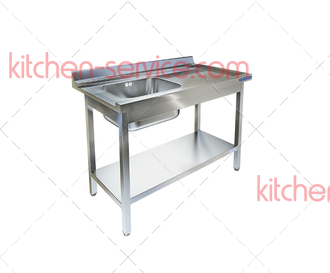 Стол приставной к посудомоечной машине СПМ-523/1207П (правый край) ТЕХНО-ТТ
