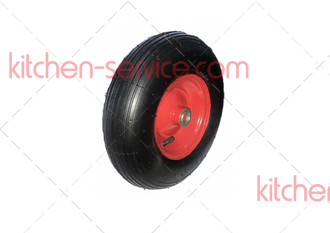 Колесо 310мм пневматическое металлический диск (16мм) (4.10/3.50-6) (PR1302(16)