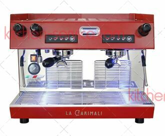 Кофемашина-автомат NIMBLE NI-E02-H-02-RED (высокие группы + красный с с задней прозрачной панелью,  с подсветкой групп) CARIMALI
