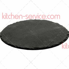 Блюдо для подачи круглое черное сланец P.L. PROFF CUISINE (MSL35)