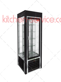 Витрина холодильная кондитерская VRC 350 R Sh Black FR HICOLD