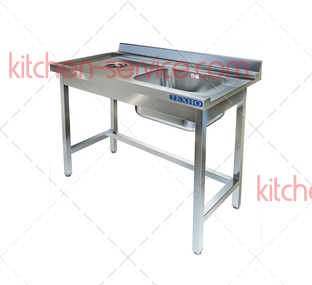 Стол приставной к посудомоечной машине СПО-532/1207П (правый край) ТЕХНО-ТТ