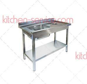 Стол приставной к посудомоечной машине СПО-533/1207П (правый край) ТЕХНО-ТТ