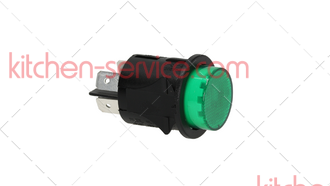 Двухполюсный зеленый выключатель (345716)