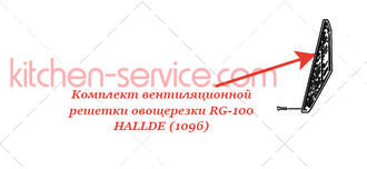 Комплект вентиляционной решетки для овощерезки RG-100/200/350 HALLDE (1096)