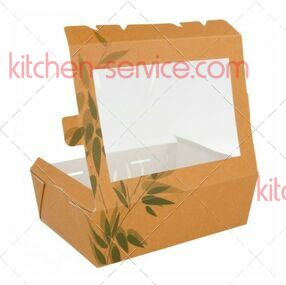Контейнер картонный для салата с окном 1 л 12x17x5,5 см GARCIA DE POU (147.84)