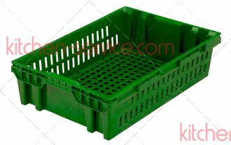 Ящик полимерный хлебный 600х400х152,5 мм ТАРА (403-1 зеленый)