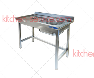 Стол приставной к посудомоечной машине СПО-522/1207П (левый край) ТЕХНО-ТТ
