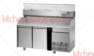 Стол холодильный для пиццы COOK LINE APZ02D1+VR4 160 VD APACH