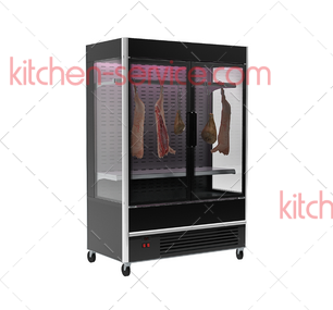 Шкаф холодильный FC20-08 VV 1,3-3 X7 (9005 чёрный) CARBOMA (ПОЛЮС)