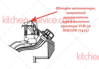Штифт активатора для вертикального куттера VCB-32 HALLDE (1413)