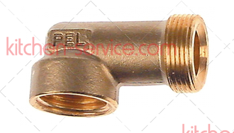Фитинг угловой для трубы диаметром 10 мм BERTOS (101578)