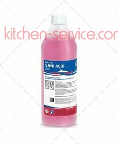 Средство чистящее для уборки санузлов и помещений с повышенной влажностью, кислотное, концентрат SANI ACID 1 л Долфин (D011-1)