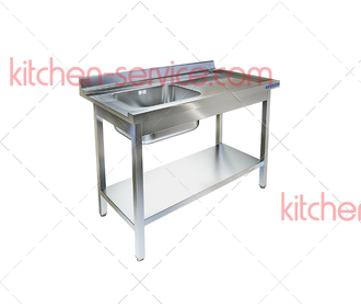 Стол приставной к посудомоечной машине СПМ-522/1207Л (правый край) ТЕХНО-ТТ