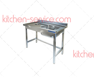 Стол приставной к посудомоечной машине СПО-522/1207Л (правый край) ТЕХНО-ТТ