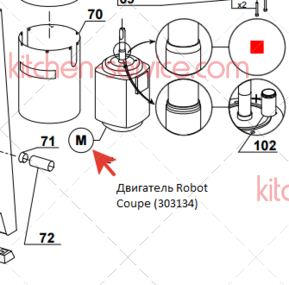 Двигатель Robot Coupe (303134)
