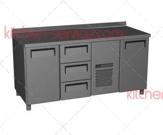 Стол холодильный T70 M3-1 3GN/NT 0430-2 (с бортом 3 двери) CARBOMA