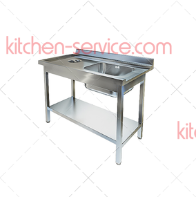 Стол приставной к посудомоечной машине СПО-533/1207Л (правый край) ТЕХНО-ТТ