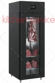 Шкаф холодильный CS107 Meat стеклянная дверь, черный, тип 2 POLAIR