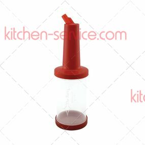 Ёмкость для сока 1 л с лейкой красная, пластик THE BARS (PM01R)
