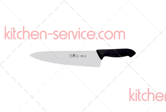 Шеф-нож поварской 25 см (с волнистой кромкой, черный) HORECA PRIME 28100.HR60000.250 ICEL