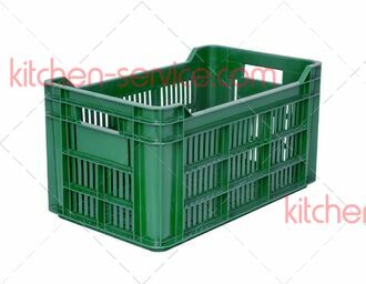 Ящик для овощей и фруктов серии 100, с перфорацией ТАРА (112 зеленый)