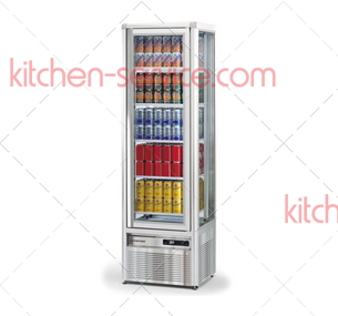 Шкаф холодильный SNELLE 281 G (серебристый, замок) TECFRIGO