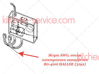 Жгут AWG для овощерезки RG-400/400i HALLDE (3192)
