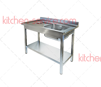 Стол приставной к посудомоечной машине СПО-533/1207Л (левый край) ТЕХНО-ТТ