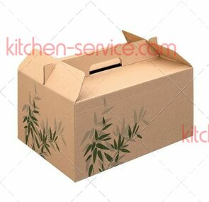 Коробка картонная Feel Green для еды на вынос 24,5x13,5x12 см GARCIA DE POU (144.92)