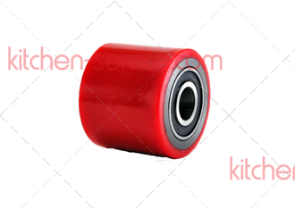 Колесо (красное) большегрузное без кронштейна малое для рохли 70х60мм (104070) (104070-60)