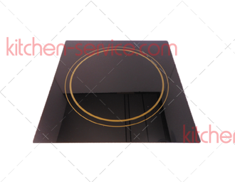 Стекло термостойкое 340х340х4 мм черное для плиты LUXSTAHL (мкзч048)