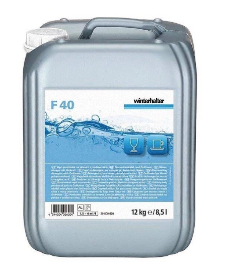 Средство моющее для посудомоечных машин, для стекла (мягкая вода) F 40 12кг WINTERHALTER Средство моющее для посудомоечных машин, для стекла (мягкая вода) F 40 12кг WINTERHALTER