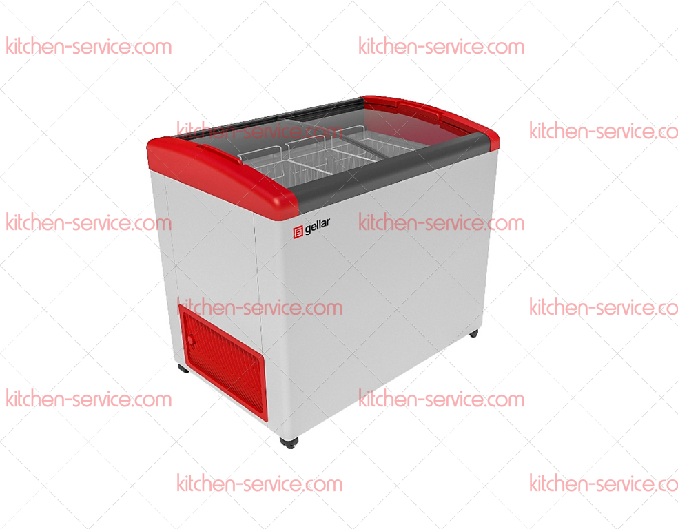 Ларь морозильный FG 375 E (красный) ФРОСТОР Ларь морозильный FG 375 E (красный) ФРОСТОР