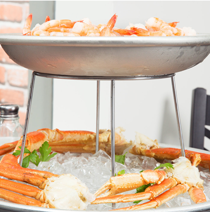 Подставка блюда для морепродуктов 20/25 см 18 см нержавеющая сталь MGSTEEL Подставка блюда для морепродуктов 20/25 см 18 см нержавеющая сталь MGSTEEL